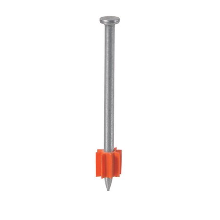 Ramset Nail Drive Anchor, 0.145" Dia., 2-1/2" L, Steel Zinc Plated, 100 PK 00786